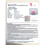 7.66 Ratti Natural Mozambique Ruby with Govt. Lab Certificate (7881)